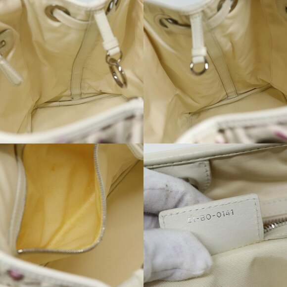DIOR Lady DIOR Canage Tote Bag Coated Canvas White - Picture 12 of 12